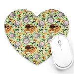 My Neighbor Totoro Pattern Heart Mousepad