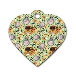 My Neighbor Totoro Pattern Dog Tag Heart (Two Sides)