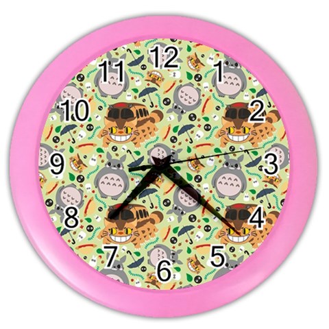 My Neighbor Totoro Pattern Color Wall Clock from ArtsNow.com Front