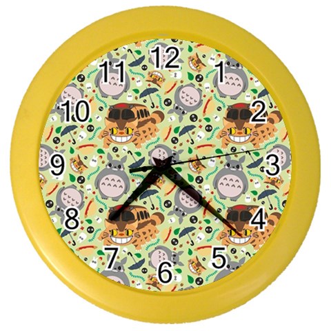 My Neighbor Totoro Pattern Color Wall Clock from ArtsNow.com Front