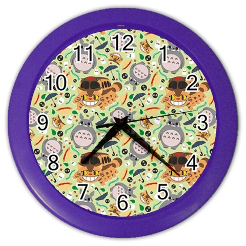 My Neighbor Totoro Pattern Color Wall Clock from ArtsNow.com Front
