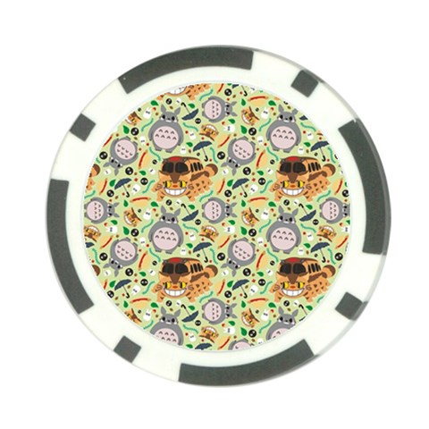 My Neighbor Totoro Pattern Poker Chip Card Guard (10 pack) from ArtsNow.com Front