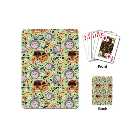 My Neighbor Totoro Pattern Playing Cards Single Design (Mini) from ArtsNow.com Back