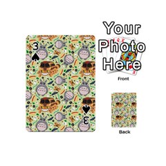 My Neighbor Totoro Pattern Playing Cards 54 Designs (Mini) from ArtsNow.com Front - Spade3