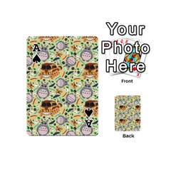 Ace My Neighbor Totoro Pattern Playing Cards 54 Designs (Mini) from ArtsNow.com Front - SpadeA