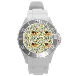 My Neighbor Totoro Pattern Round Plastic Sport Watch (L)