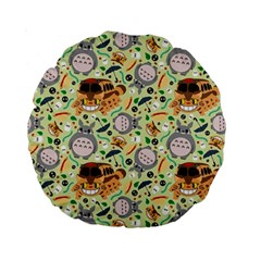 My Neighbor Totoro Pattern Standard 15  Premium Round Cushions from ArtsNow.com Back