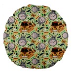 My Neighbor Totoro Pattern Large 18  Premium Round Cushions