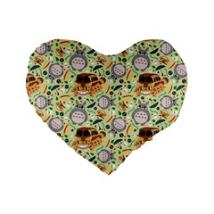 My Neighbor Totoro Pattern Standard 16  Premium Heart Shape Cushions from ArtsNow.com Front