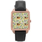 My Neighbor Totoro Pattern Rose Gold Leather Watch 