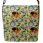 My Neighbor Totoro Pattern Flap Closure Messenger Bag (S)