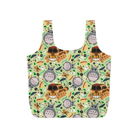 My Neighbor Totoro Pattern Full Print Recycle Bag (S) from ArtsNow.com Front