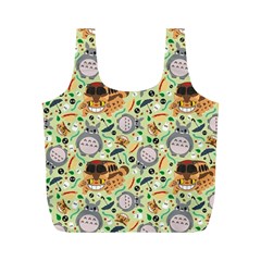 My Neighbor Totoro Pattern Full Print Recycle Bag (M) from ArtsNow.com Back