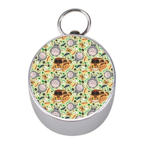 My Neighbor Totoro Pattern Mini Silver Compasses from ArtsNow.com Front
