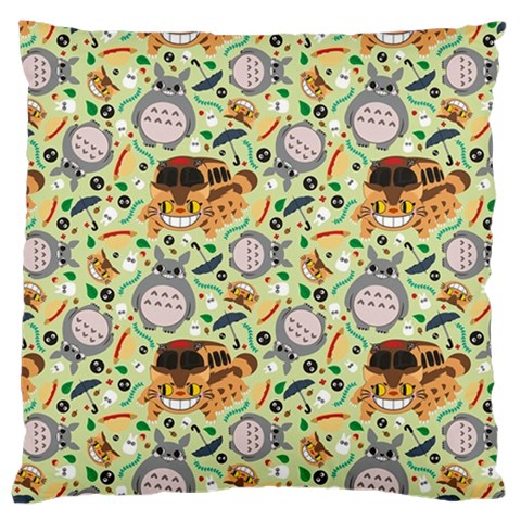My Neighbor Totoro Pattern Standard Premium Plush Fleece Cushion Case (One Side) from ArtsNow.com Front