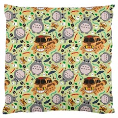 My Neighbor Totoro Pattern Large Premium Plush Fleece Cushion Case (Two Sides) from ArtsNow.com Back