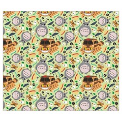 My Neighbor Totoro Pattern Zipper Large Tote Bag from ArtsNow.com Front