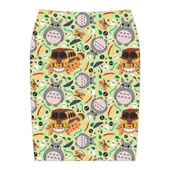 My Neighbor Totoro Pattern Midi Wrap Pencil Skirt from ArtsNow.com Back