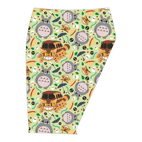 My Neighbor Totoro Pattern Midi Wrap Pencil Skirt from ArtsNow.com  Front Right 