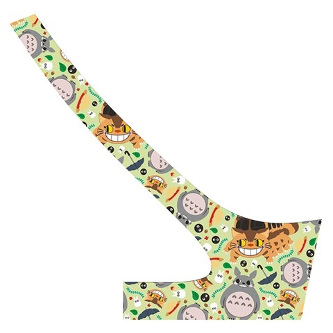 My Neighbor Totoro Pattern Cross Back Hipster Bikini Set from ArtsNow.com Back Right