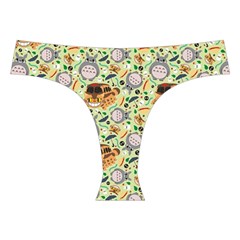My Neighbor Totoro Pattern Cross Back Hipster Bikini Set from ArtsNow.com Front Under