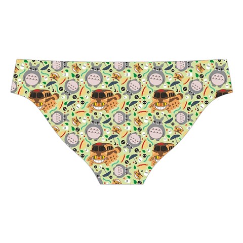 My Neighbor Totoro Pattern Cross Back Hipster Bikini Set from ArtsNow.com Back Under
