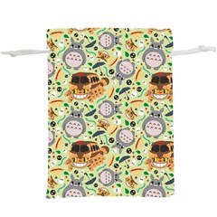 My Neighbor Totoro Pattern Lightweight Drawstring Pouch (XL) from ArtsNow.com Back