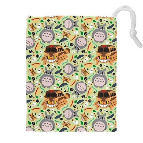 My Neighbor Totoro Pattern Drawstring Pouch (4XL) from ArtsNow.com Front
