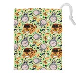 My Neighbor Totoro Pattern Drawstring Pouch (4XL)