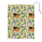 My Neighbor Totoro Pattern Drawstring Pouch (4XL)