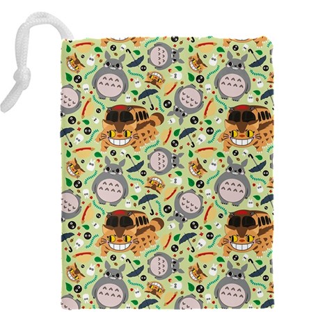 My Neighbor Totoro Pattern Drawstring Pouch (4XL) from ArtsNow.com Back