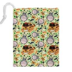 My Neighbor Totoro Pattern Drawstring Pouch (4XL) from ArtsNow.com Back
