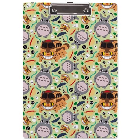 My Neighbor Totoro Pattern A4 Acrylic Clipboard from ArtsNow.com Front