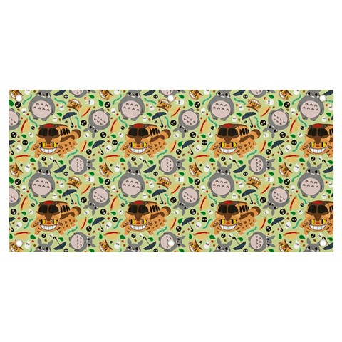 My Neighbor Totoro Pattern Banner and Sign 4  x 2  from ArtsNow.com Front