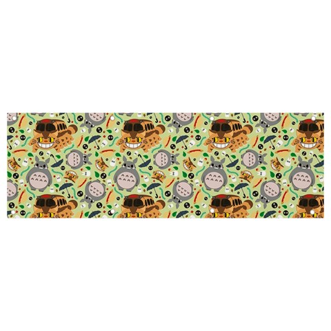 My Neighbor Totoro Pattern Banner and Sign 9  x 3  from ArtsNow.com Front
