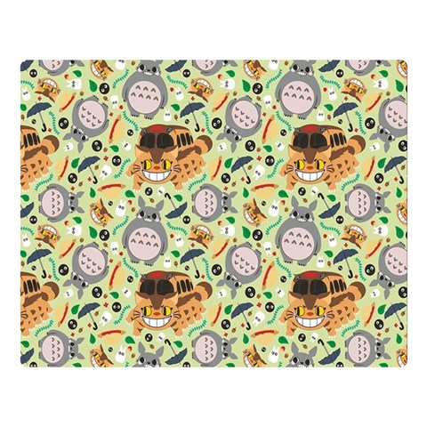My Neighbor Totoro Pattern One Side Premium Plush Fleece Blanket (Large) from ArtsNow.com 80 x60  Blanket Front