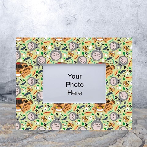 My Neighbor Totoro Pattern White Tabletop Photo Frame 4 x6  from ArtsNow.com Front