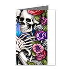 Floral Skeletons Mini Greeting Card