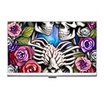 Floral Skeletons Business Card Holder