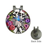 Floral Skeletons Hat Clips with Golf Markers