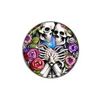 Floral Skeletons Hat Clip Ball Marker