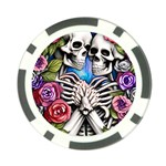 Floral Skeletons Poker Chip Card Guard (10 pack)