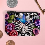 Floral Skeletons Mini Coin Purse