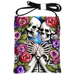 Floral Skeletons Shoulder Sling Bag