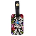 Floral Skeletons Luggage Tag (one side)