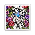 Floral Skeletons Memory Card Reader (Square)