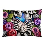 Floral Skeletons Pillow Case (Two Sides)