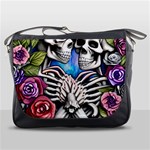 Floral Skeletons Messenger Bag