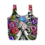 Floral Skeletons Full Print Recycle Bag (M)