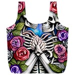 Floral Skeletons Full Print Recycle Bag (XL)